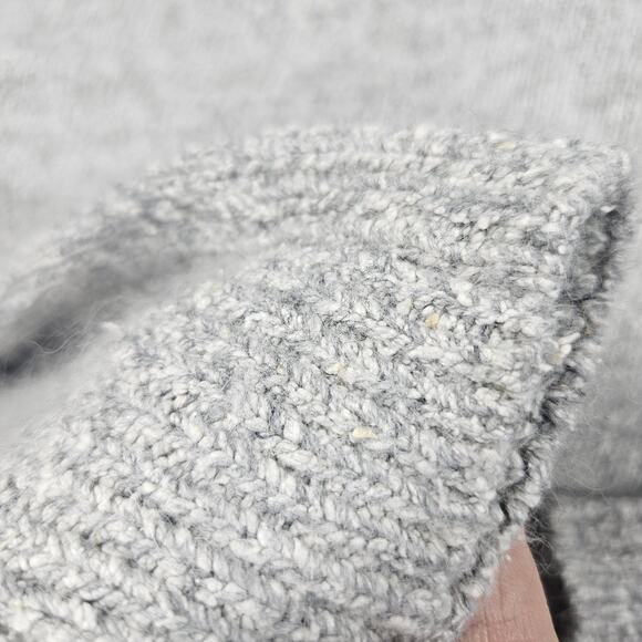 Vtg Private Party Angora Cardigan Womens M Argyle Floral Grey Granny Retro 90s - Picture 7 of 16